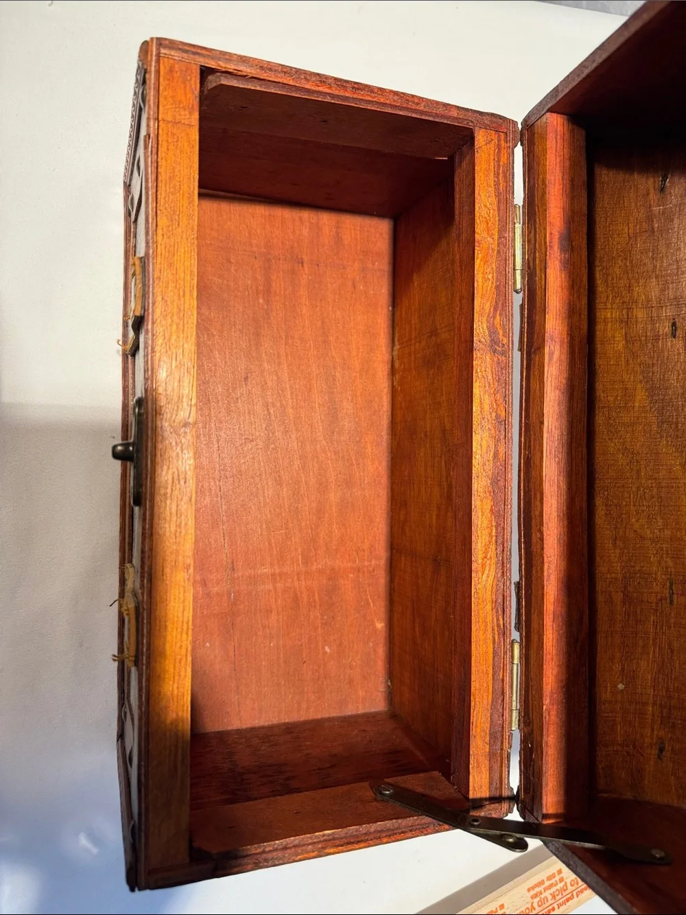 Vintage-Style Small Wood Chest Trunk Storage Box
